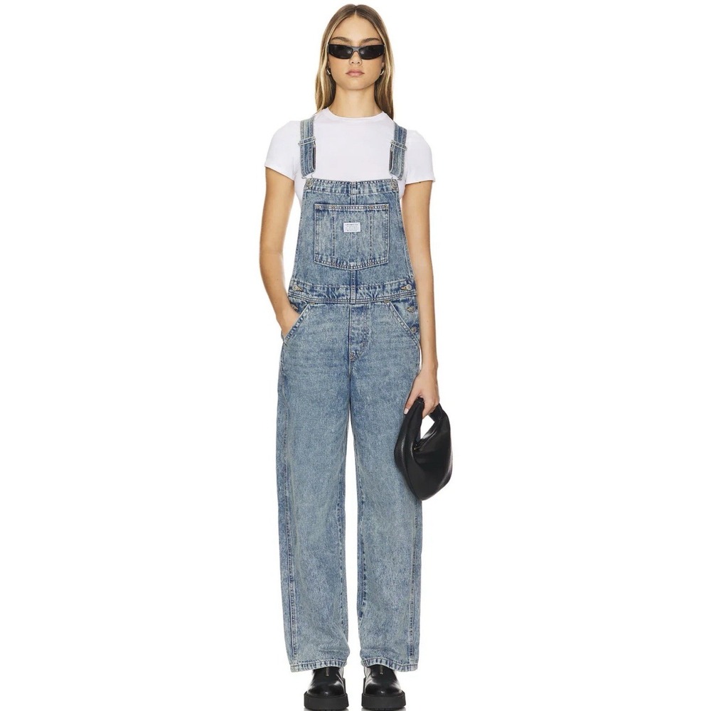 Levi's Light Blue Stonewash Denim Overalls